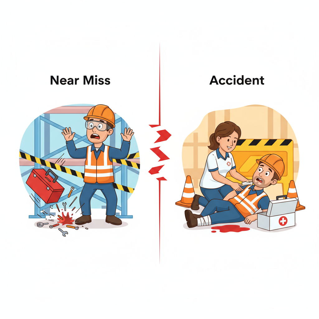 You are currently viewing الفرق بين الواقعة والحادث في السلامة المهنية