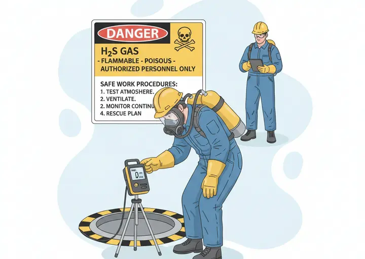 You are currently viewing الوقاية من حوادث H2S: 5 أخطاء قاتلة تجنبها في الأماكن المغلقة
